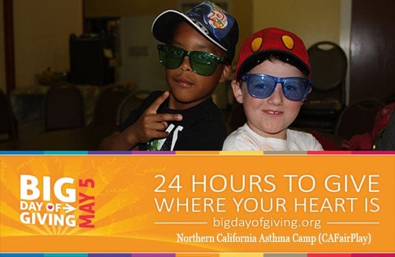 Big Day of Giving - CaFairPlay Asthma Camp
