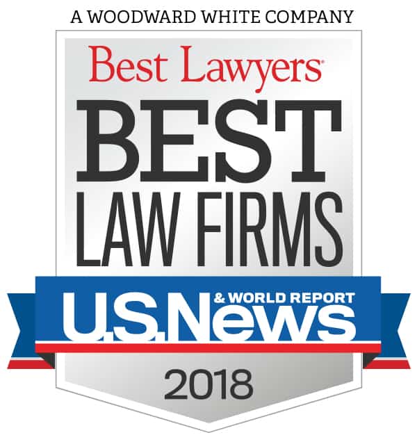 U.S. News and World Reports Best Law Firms 2018